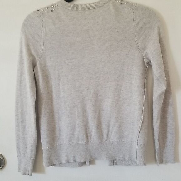 LOFT with Rhinestone** Button Front Sweater, size SP - Picture 4 of 4